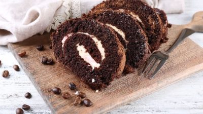 Bolu Gulung Cokelat